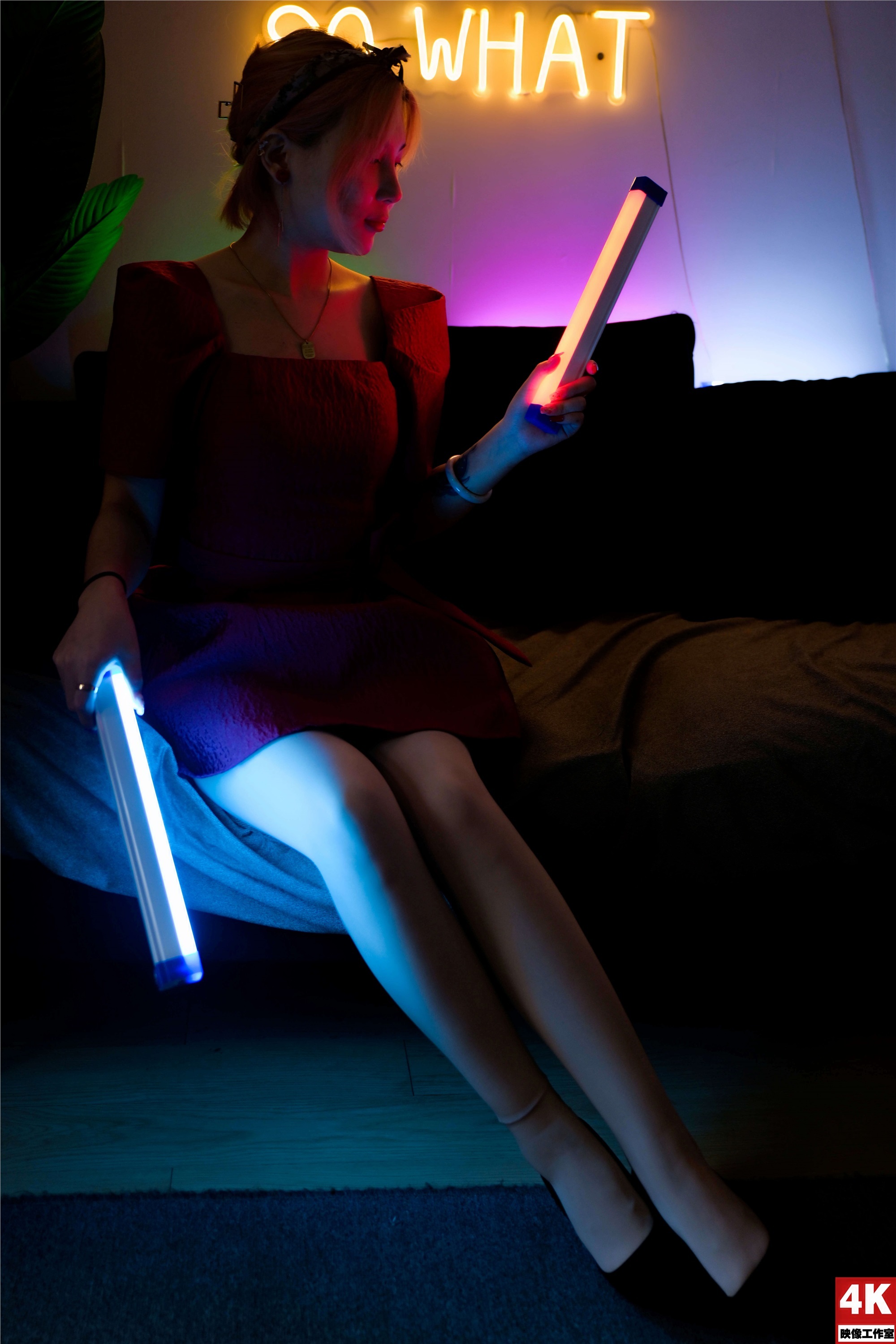 Ligui丽柜 2022.08.17 氛围灯下的肉丝 小發